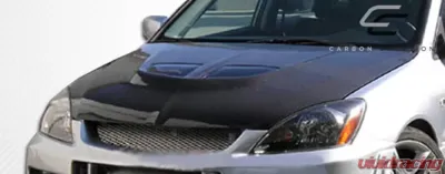2004-2007 Mitsubishi Lancer Carbon Creations Evo Hood - 1 Piece - 104190