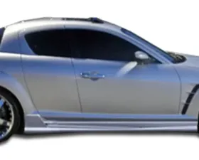 2004-2011 Mazda RX-8 Duraflex Raven Side Skirts Rocker Panels - 2 Piece