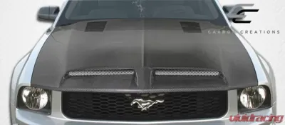 2005-2009 Ford Mustang Carbon Creations GT500 Hood - 1 Piece - 106386