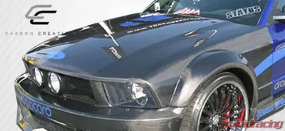 2005-2009 Ford Mustang Carbon Creations OEM Look Hood - 1 Piece - 102724