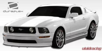 2005-2014 Ford Mustang Duraflex Racer 2 Side Skirts Rocker Panels - 2 Piece - 104367