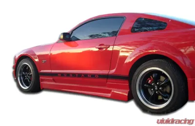 2005-2009 Ford Mustang Duraflex Racer Side Skirts Rocker Panels - 2 Piece - 100650