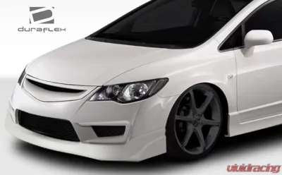 2006-2011 Honda Civic 4DR Duraflex JDM Type JS Type R Conversion Front Lip Under Spoiler Air Dam - 1 Piece - 107742