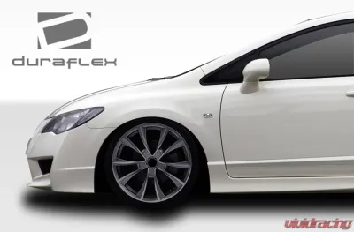 2006-2011 Honda Civic 4DR Duraflex JDM Type R Front End Conversion Kit - 5 Piece - 107959