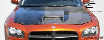 2006-2010 Dodge Charger Carbon Creations SRT Look Hood - 1 Piece - 104748