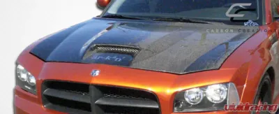 2006-2010 Dodge Charger Carbon Creations SRT Look Hood - 1 Piece - 104748