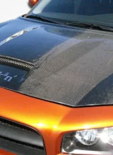 2006-2010 Dodge Charger Carbon Creations SRT Look Hood - 1 Piece                                     - 104748 - Image 5