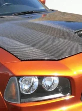 2006-2010 Dodge Charger Carbon Creations SRT Look Hood - 1 Piece                                     - 104748 - Image 9