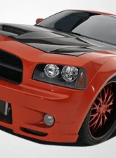 2006-2010 Dodge Charger Couture Urethane Luxe Wide Body Front Fender Flares - 2 Piece                                     - 104815 - Image 3