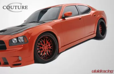 2006-2010 Dodge Charger Couture Urethane Luxe Wide Body Front Fender Flares - 2 Piece - 104815