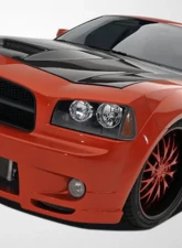 2006-2010 Dodge Charger Couture Urethane Luxe Wide Body Front Bumper Cover - 1 Piece                                     - 104812 - Image 2