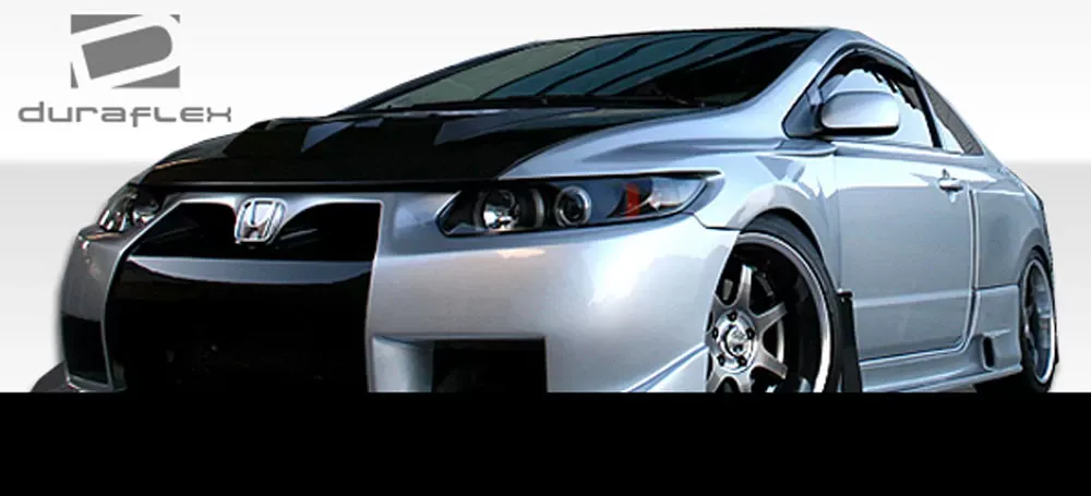 2006-2011 Honda Civic 2DR Duraflex GT500 Wide Body Kit - 8 Piece - 105297