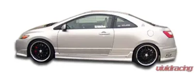 2006-2011 Honda Civic 2DR Duraflex Raven Side Skirts Rocker Panels - 2 Piece - 103334