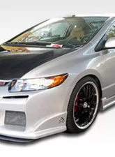 2006-2011 Honda Civic 2DR Duraflex Raven Side Skirts Rocker Panels - 2 Piece                                     - 103334 - Image 2