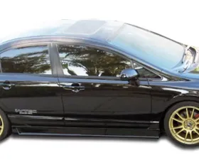 2006-2011 Honda Civic 4DR Duraflex B-2 Side Skirts Rocker Panels - 2 Piece
