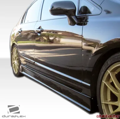 2006-2011 Honda Civic 4DR Duraflex B-2 Side Skirts Rocker Panels - 2 Piece - 103519