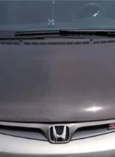 2006-2011 Honda Civic 4DR Carbon Creations OEM Look Hood - 1 Piece                                     - 104107 - Image 9