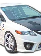 2006-2011 Honda Civic 4DR Duraflex Maddox Front Bumper Cover - 1 Piece                                     - 106928 - Image 7