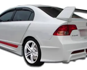 2006-2011 Honda Civic 4DR Duraflex R-Spec Rear Bumper Cover - 1 Piece