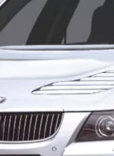 2006-2008 BMW 3 Series E90 4DR Duraflex GTR Look Hood - 1 Piece                                     - 107178 - Image 2