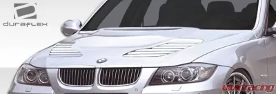 2006-2008 BMW 3 Series E90 4DR Duraflex GTR Look Hood - 1 Piece - 107178