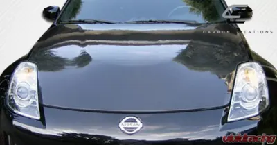 2007-2008 Nissan 350Z Z33 Carbon Creations Dritech OEM Look Hood - 1 Piece - 104775