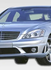 2007-2009 Mercedes S Class W221 Duraflex S65 Look Front Bumper Cover - 1 Piece                                     - 107201 - Image 7