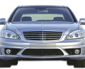2007-2009 Mercedes S Class W221 Duraflex S65 Look Front Bumper Cover - 1 Piece