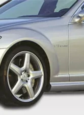 2007-2013 Mercedes S Class W221 Duraflex S65 Look Side Skirts Rocker Panels - 2 Piece                                     - 107202 - Image 5