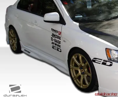 2008-2015 Mitsubishi Lancer Evolution 10 Duraflex GT Concept Side Skirts Rocker Panels - 2 Piece - 104639