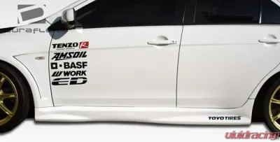 2008-2015 Mitsubishi Lancer Evolution 10 Duraflex GT Concept Side Skirts Rocker Panels - 2 Piece - 104639