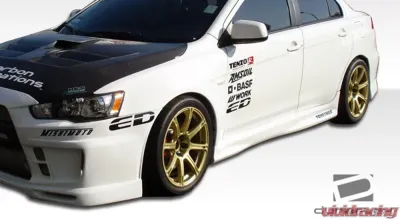 2008-2015 Mitsubishi Lancer Evolution 10 Duraflex GT Concept Side Skirts Rocker Panels - 2 Piece - 104639