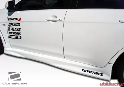 2008-2015 Mitsubishi Lancer Evolution 10 Duraflex GT Concept Side Skirts Rocker Panels - 2 Piece - 104639