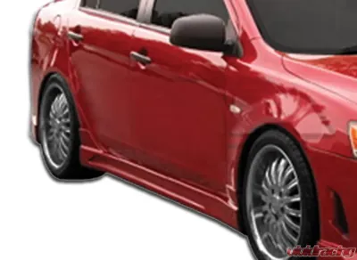 2008-2017 Mitsubishi Lancer Duraflex C-1 Side Skirts Rocker Panels - 2 Piece - 106418