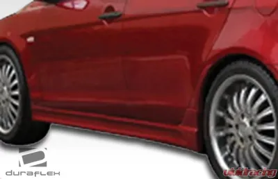 2008-2017 Mitsubishi Lancer Duraflex C-1 Side Skirts Rocker Panels - 2 Piece - 106418