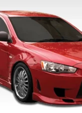 2008-2017 Mitsubishi Lancer Duraflex C-1 Side Skirts Rocker Panels - 2 Piece                                     - 106418 - Image 4