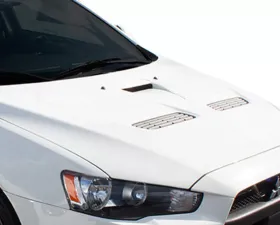 2008-2017 Mitsubishi Lancer / Lancer Evolution 10 Duraflex Evo X Look Hood - 1 Piece