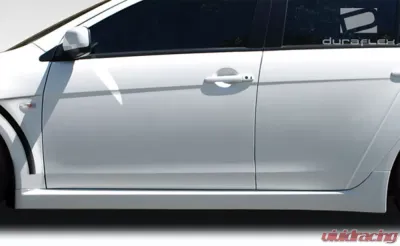 2008-2017 Mitsubishi Lancer Duraflex Evo X Look Side Skirts Rocker Panels - 2 Piece - 106954