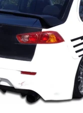 2008-2017 Mitsubishi Lancer Duraflex GT Concept Rear Bumper Cover - 1 Piece                                     - 103944 - Image 7
