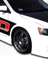 2008-2017 Mitsubishi Lancer Duraflex GT Concept Side Skirts Rocker Panels - 2 Piece                                     - 103943 - Image 2