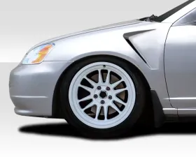 2001-2003 Honda Civic Duraflex F-1 Fenders - 2 Piece
