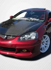 2002-2006 Acura RSX Carbon Creations Dritech OEM Look Hood - 1 Piece                                     - 100384 - Image 7