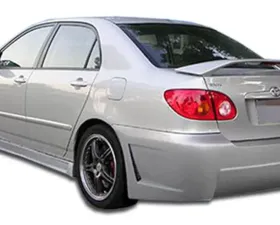 2003-2008 Toyota Corolla Duraflex B-2 Rear Bumper Cover - 1 Piece