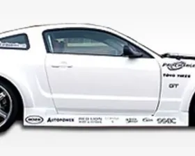 2005-2014 Ford Mustang Duraflex Circuit Wide Body Side Skirts Rocker Panels - 2 Piece