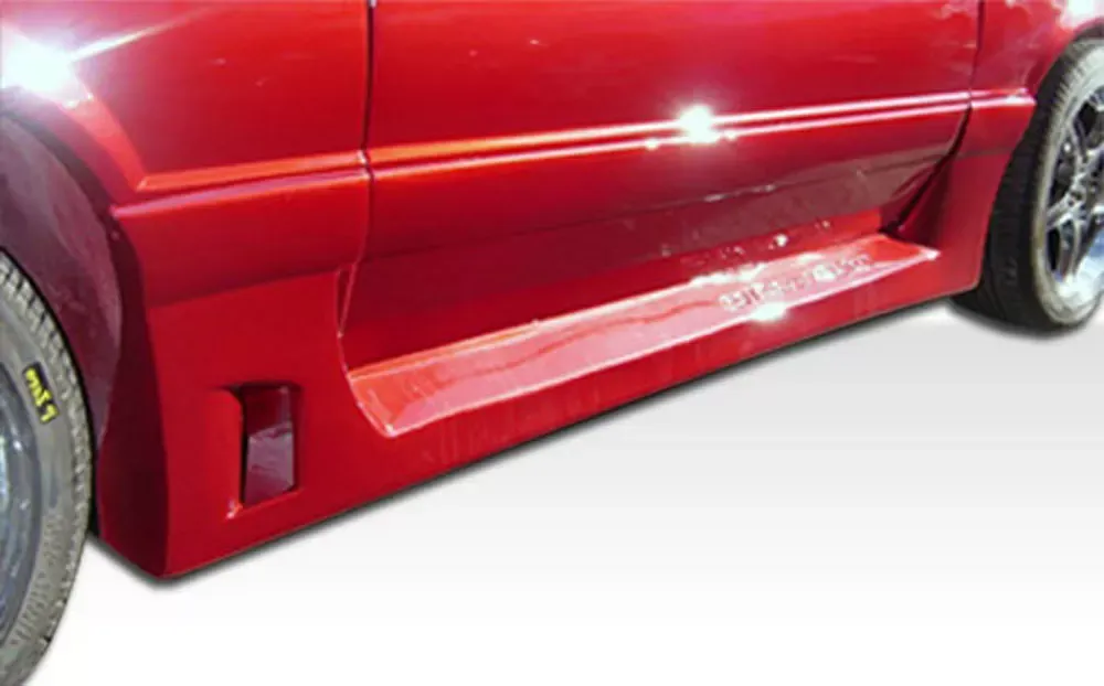 1979-1993 Ford Mustang Duraflex GTX Side Skirts Rocker Panels - 2 Piece - 100745