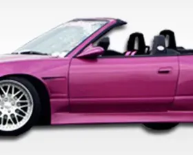 1989-1994 Nissan 240SX S13 Duraflex V-Speed Side Skirts Rocker Panels - 2 Piece