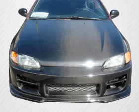 1992-1995 Honda Civic 2DR / HB Carbon Creations Dritech OEM Look Hood - 1 Piece