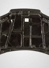 1992-1995 Honda Civic 2DR / HB Carbon Creations Dritech OEM Look Hood - 1 Piece                                     - 101091 - Image 13