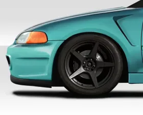 1992-1995 Honda Civic 2DR / HB Duraflex F-1 Fenders - 2 Piece
