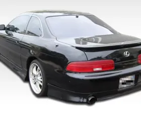1992-2000 Lexus SC Series SC300 SC400 Duraflex V-Speed Rear Lip Under Spoiler Air Dam - 1 Piece
